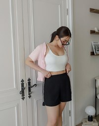 雙邊鍊飾西裝短褲