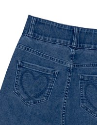 涼感デニムロングパンツ