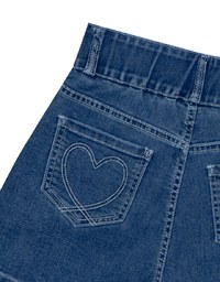 涼感デニムショートパンツ