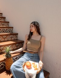Retro High Waist Wide Leg Jeans Denim Pants with Belt