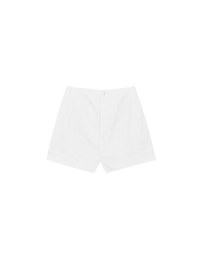 High Waist Hidden Closure Tailored Fit A Line Shorts