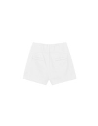 High Waist Hidden Closure Tailored Fit A Line Shorts