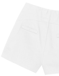 High Waist Hidden Closure Tailored Fit A Line Shorts