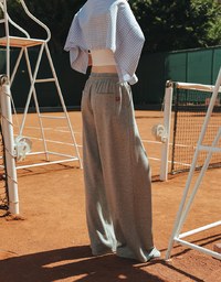 【Lyra & Toby】Elastic Waist Casual Sweat Pants