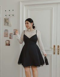Spaghetti Strap V Neck Twist Detail Flowy Padded Mini Dress