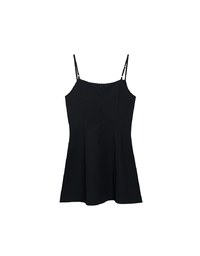 Textured Weave Spaghetti Strap Cami Mini Dress