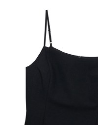 Textured Weave Spaghetti Strap Cami Mini Dress