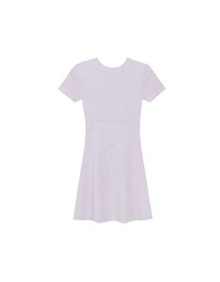 Heart Cut Out Ribbed Knit Fitted Mini Dress