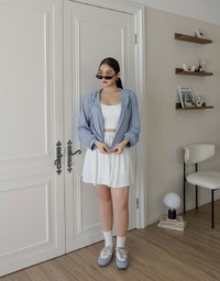 Cooling Fabric Fitted Zip-Up Hooded Jacket with Pockets Detail