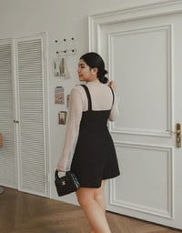 Sweetheart Neckline Wide Strap Pleated Padded Jumpsuit