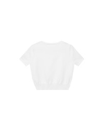 【Lyra & Toby】Embroidery Graphic Ribbed Buttoned Knit Cardigan Top