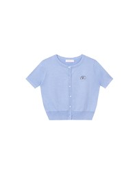 【Lyra & Toby】Embroidery Graphic Ribbed Buttoned Knit Cardigan Top