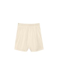Textured Stripe Ruched Side Drawstring Mini Skorts
