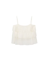 Tiered Ruffle Flowy Spaghetti Strap Cami Top