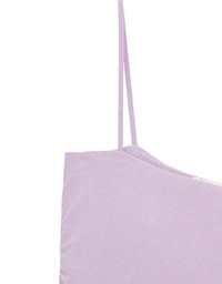 Basic Ribbed Slim Strap Crop Cami Top