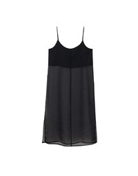 Sheer Longline Cover Up Cami Top with Side Slit Design