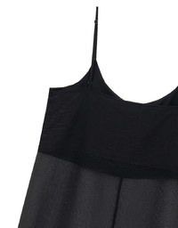 Sheer Longline Cover Up Cami Top with Side Slit Design