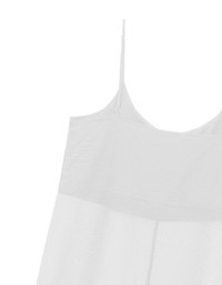 Sheer Longline Cover Up Cami Top with Side Slit Design