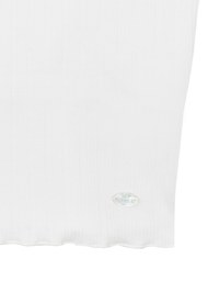 Lace Trimmed Ribbed Spaghetti Strap Padded Tank Top