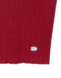 Lace Trimmed Ribbed Spaghetti Strap Padded Tank Top