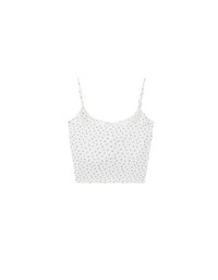 Youthful Vibe Crop Camisole Top with Ruched Drawstring Detail