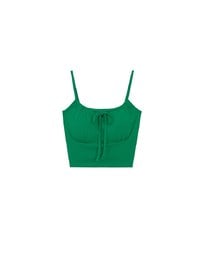 Youthful Vibe Crop Camisole Top with Ruched Drawstring Detail