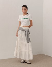 Candy Splash Slogan Fitted Tee