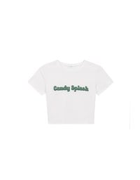 Candy Splash Slogan Fitted Tee