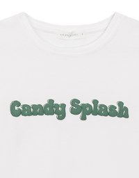 Candy Splash Slogan Fitted Tee