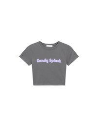 Candy Splash Slogan Fitted Tee