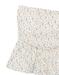 Floral Peplum Padded Tube Top