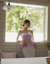 Floral Peplum Padded Tube Top