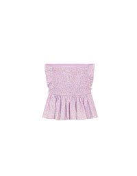 Floral Peplum Padded Tube Top