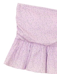 Floral Peplum Padded Tube Top