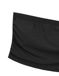 Cooling Fabric Side Ruching Bandeau Bra Top