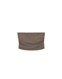 Cooling Fabric Side Ruching Bandeau Bra Top