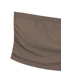 Cooling Fabric Side Ruching Bandeau Bra Top