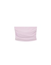Cooling Fabric Side Ruching Bandeau Bra Top