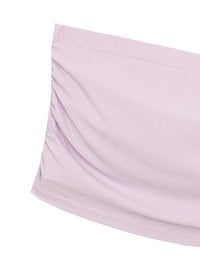 Cooling Fabric Side Ruching Bandeau Bra Top