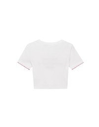 標語羅紋短版TEE