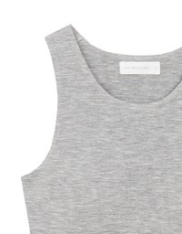 AIRY HOURGLASS Round Neck Textured Ribbed Crop Padded Tank Top