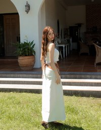 2 Way Frayed Hem Cropped Cami Top with Detachable Straps