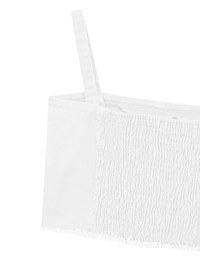 2 Way Frayed Hem Cropped Cami Top with Detachable Straps