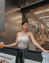 紋理感平口抓皺上衣(附胸墊)