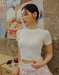 格紋棉質寬版襯衫