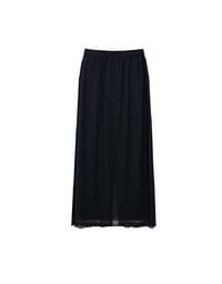 Crochet Inspired Sheer Knit Maxi Skirt