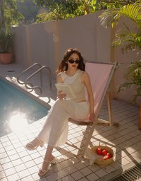 Crochet Inspired Sheer Knit Maxi Skirt