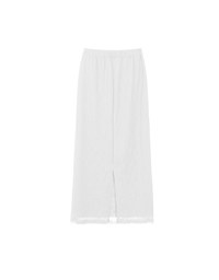 Crochet Inspired Sheer Knit Maxi Skirt