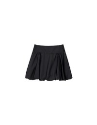High Waist Bubble Silhouette Mini Skirt
