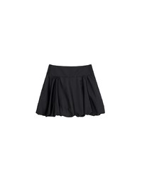 High Waist Bubble Silhouette Mini Skirt